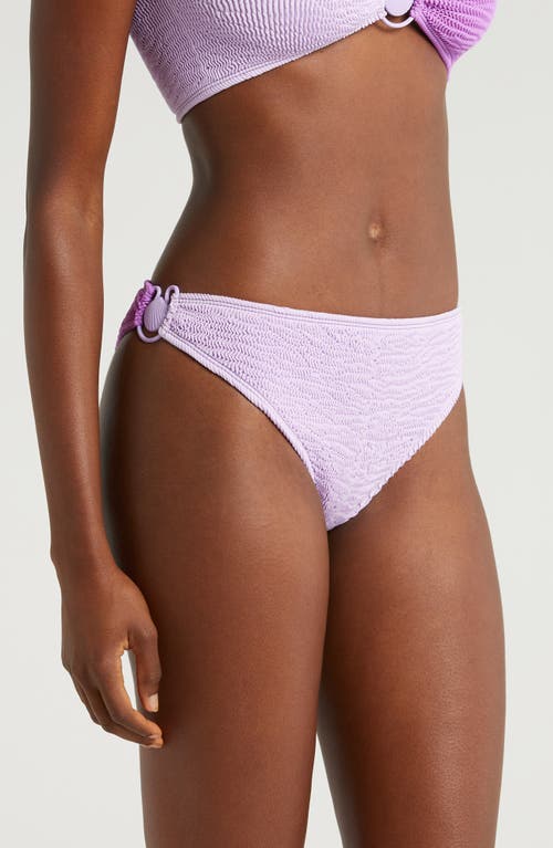 Shop Cleonie Boomerang Bikini Bottoms In Lilac Violet