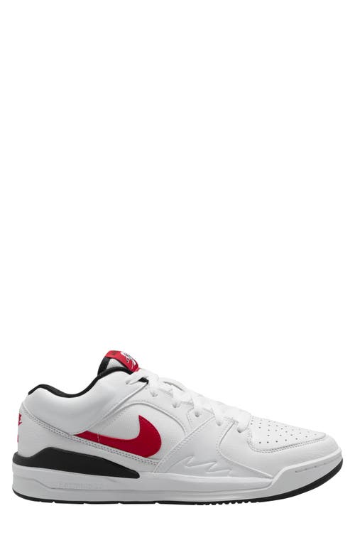 Stadium 90 Sneaker in White/Gym Red/Black