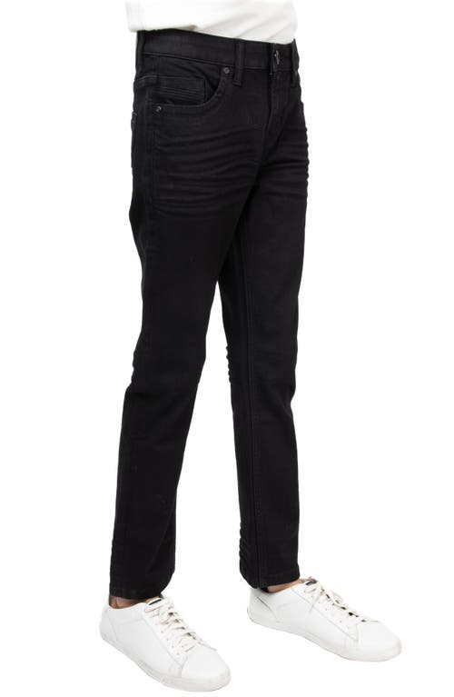 Shop X-ray Xray Kids' Cultura Stretch Straight Leg Jeans In Jet Black