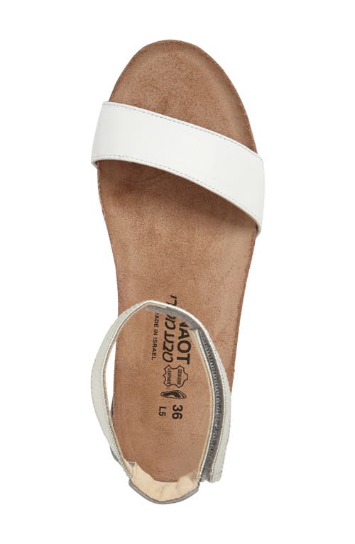 Naot 'pixie' Sandal In White/silver Combo Leather
