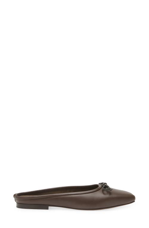 Brunello Cucinelli Ballet Bow Mule In Brown