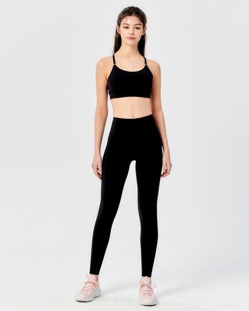 Rebody Active Luna Cloudlux Bra In Metropolis Black/black