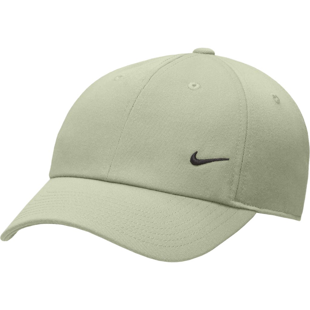 Shop Nike Club Unstructured Curved Bill Baseball Cap In Oil Green/black