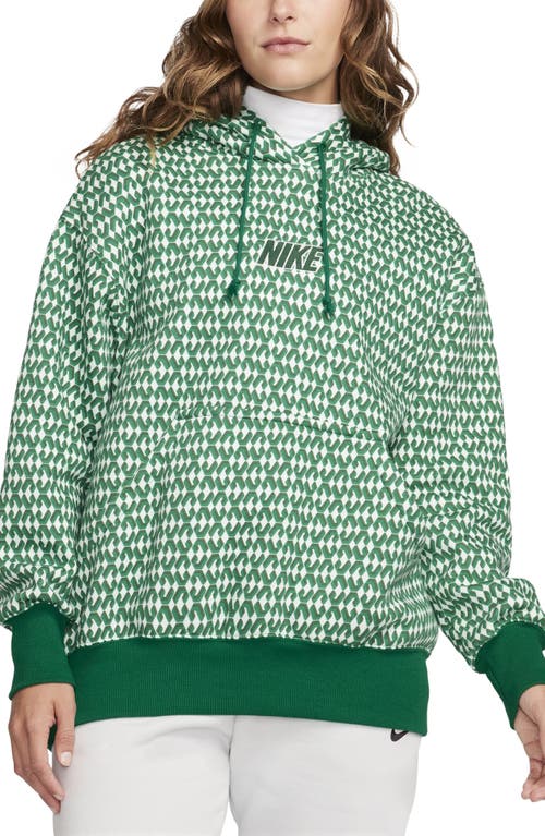 Nike Sportswear  United Phoenix Oversize Fleece Hoodie In Green