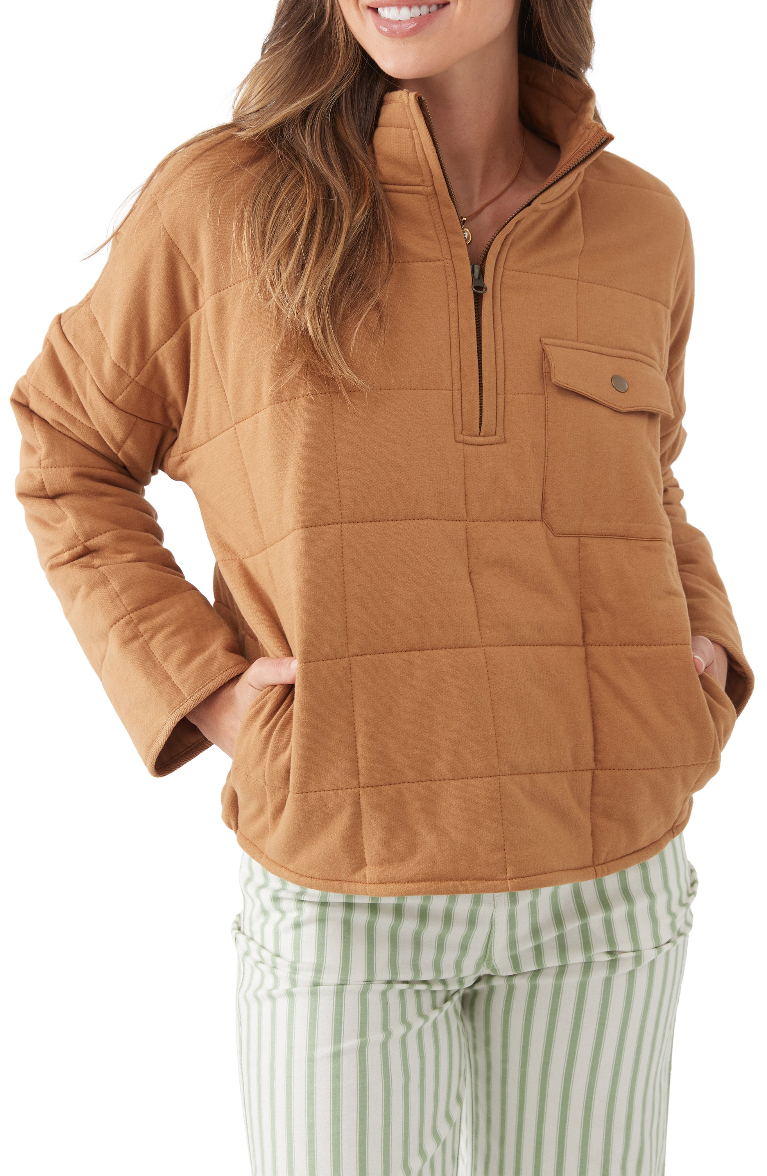 O'Neill Mable Half Zip Cotton Pullover