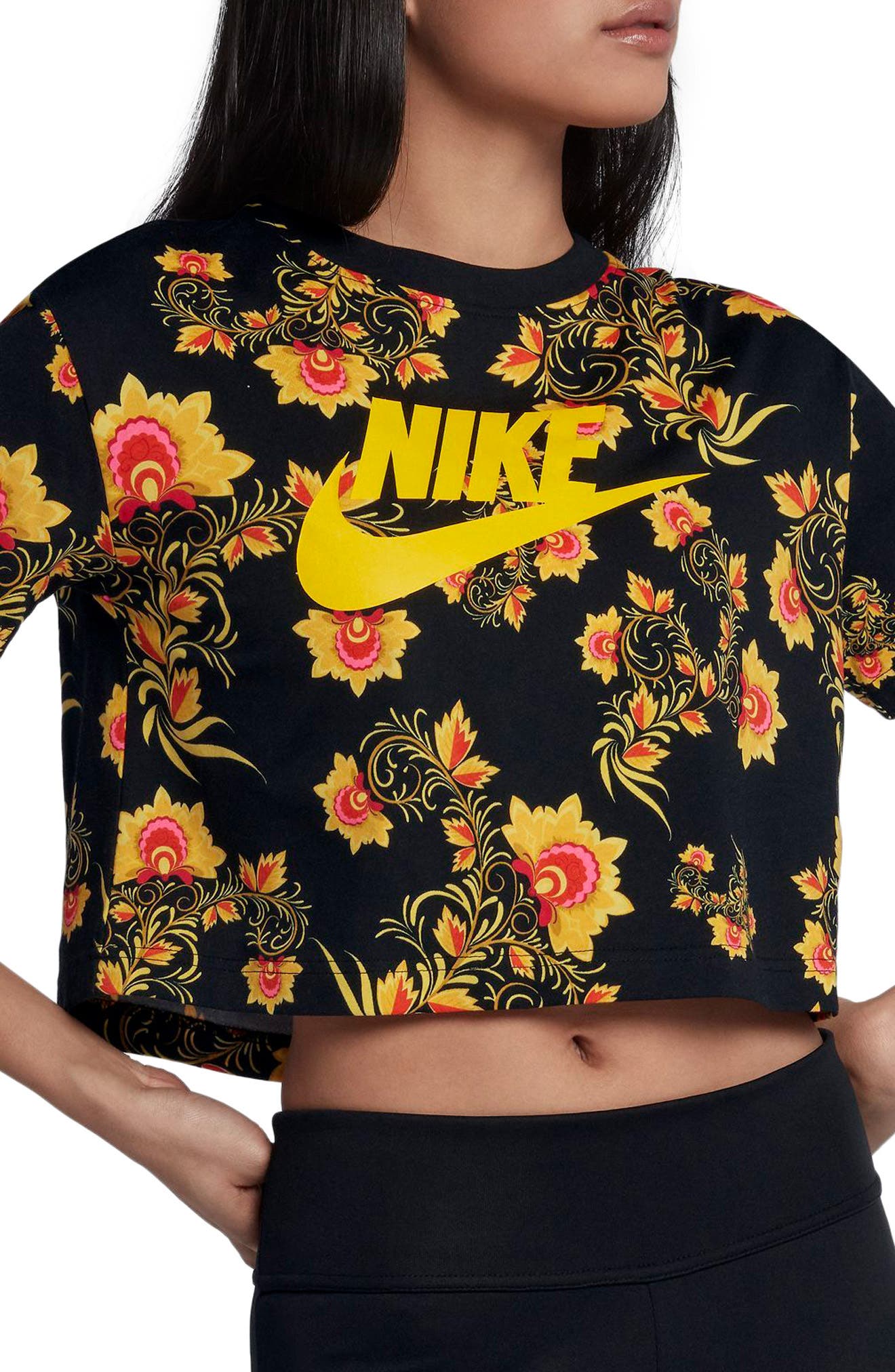 nike floral print shirt