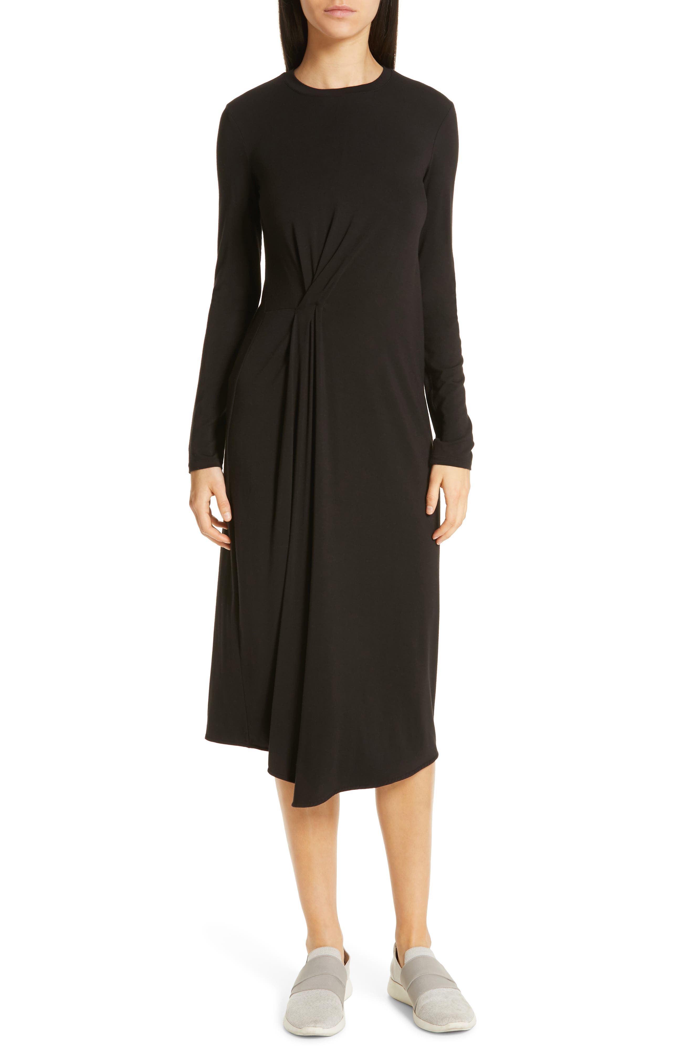 Vince Side Drape Midi Dress Nordstrom