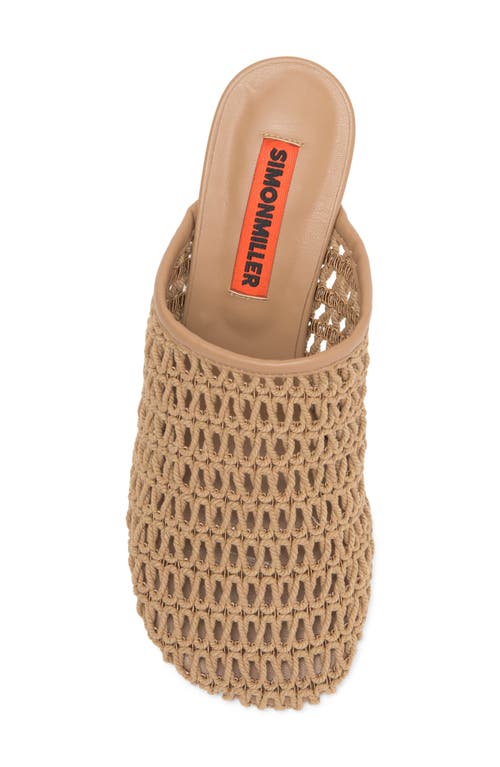 Shop Simon Miller Simonmiller Crochet Beep Mule In Natural