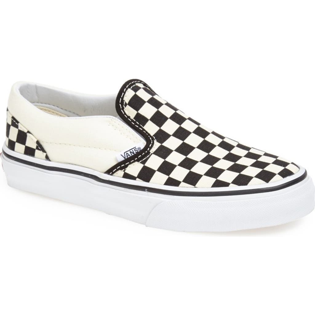 Vans Classic Checkerboard Slip-on In Black/white Checkerboard