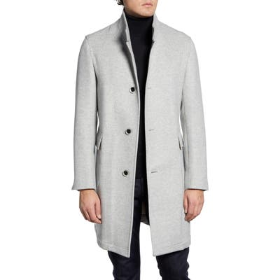 Nordstrom Signature Camden Wool Blend Overcoat, 8R - Grey
