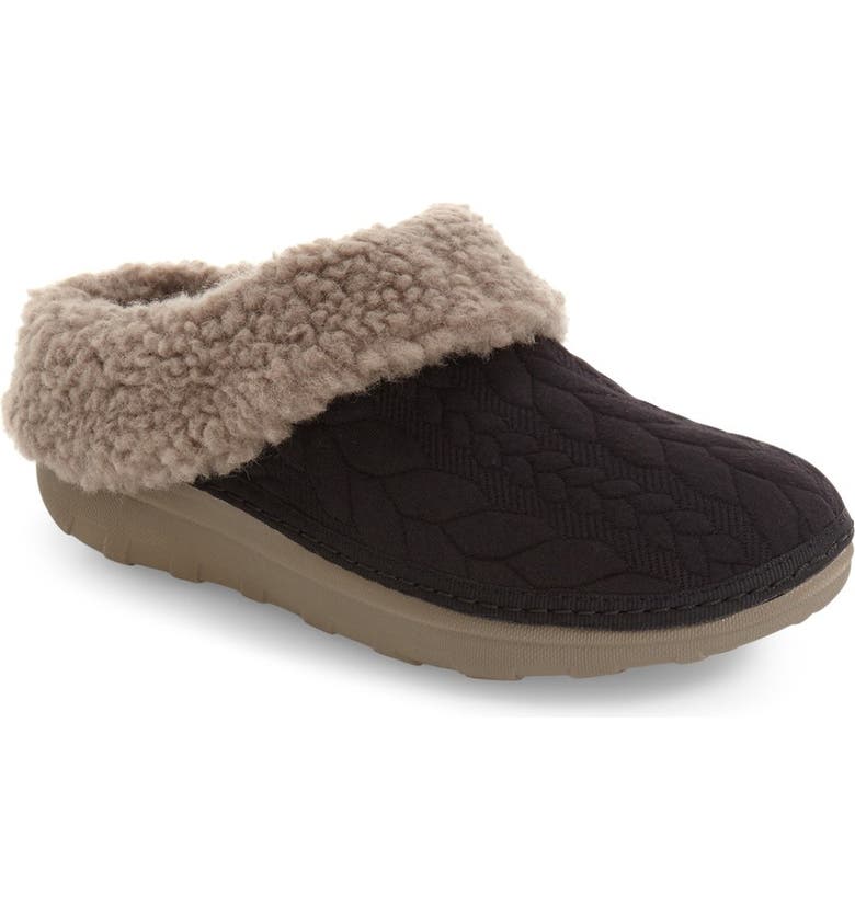 FitFlop™ Loaff Quilted Genuine Shearling Slipper (Women) | Nordstrom