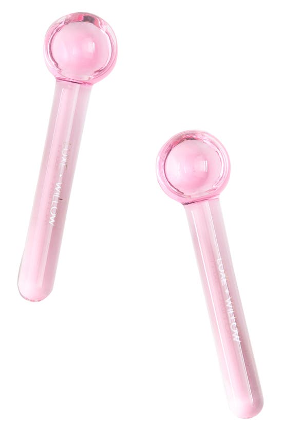 Luxe And Willow Glacier Pink Cryotherapy Cooling Globes