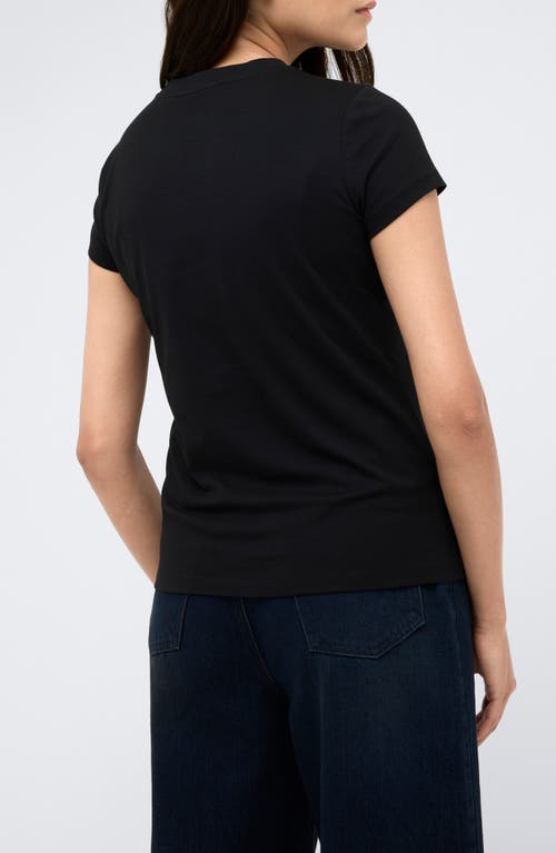 Shop Kenneth Cole Cotton-modal Graphic T-shirt In Black