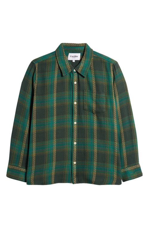 CORRIDOR CORRIDOR PHOENICIA PLAID ORGANIC COTTON TWILL BUTTON-UP SHIRT 