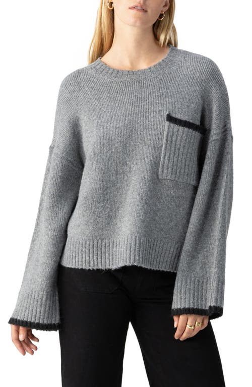 Shop Sanctuary Uptown Girl Sweater In Heather Asphalt