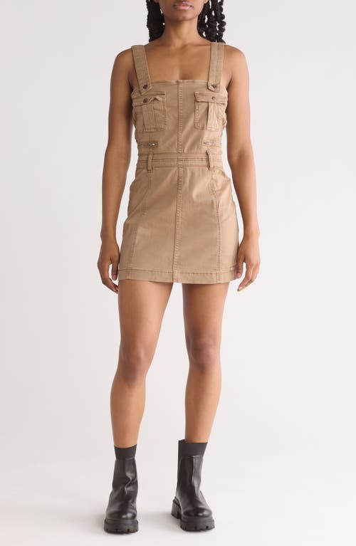 BDG Urban Outfitters Sleeveless Utility Minidress in Chocolate at Nordstrom, Size Small
