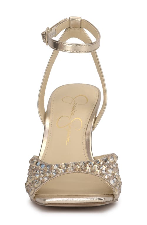 Shop Jessica Simpson Lendall Ankle Strap Sandal In Champagne