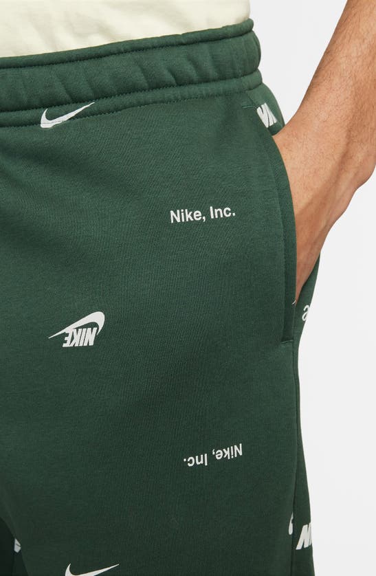 Shop Nike Club Fleece Brushed Back Joggers In Fir