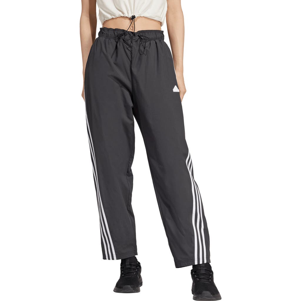 Adidas Originals Adidas Future Icons 3-stripes Recycled Polyester Ripstop Track Pants In Black/white