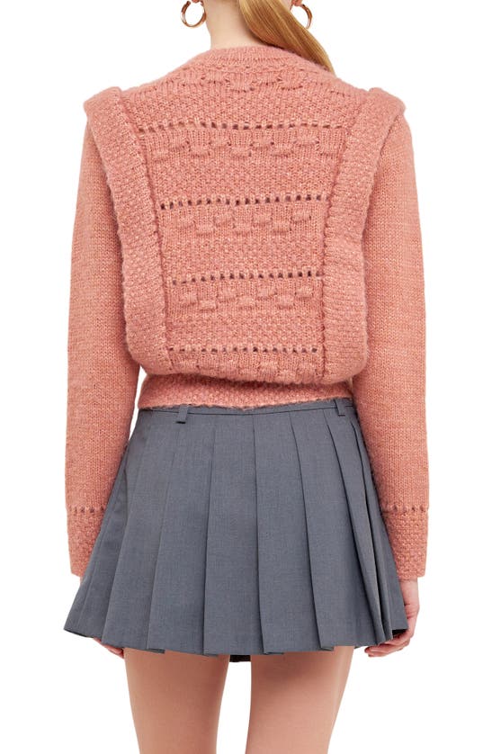 Shop Endless Rose Chunky Knit Sweater In Dusty Rose