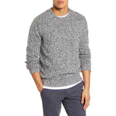 1901 Textured Crew Sweater, Grey