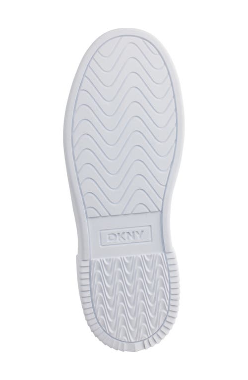 Dkny Baylor Platform Sneaker In White/pink