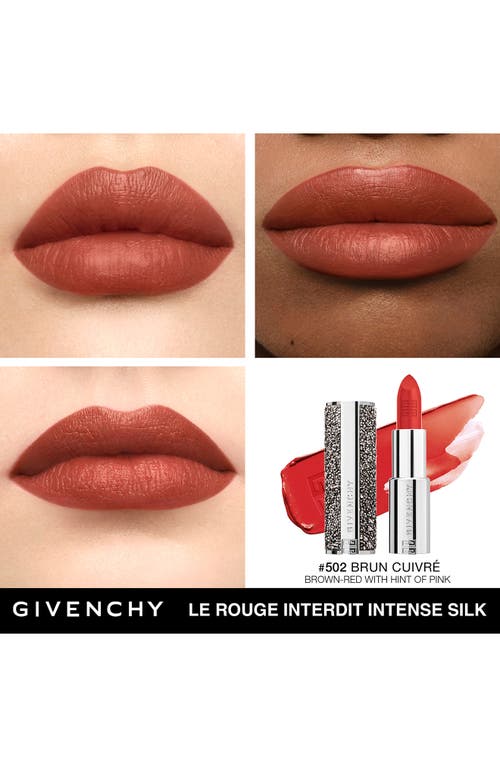 Shop Givenchy Le Rouge Interdit Intense Silk Satin Matte Lipstick In N502