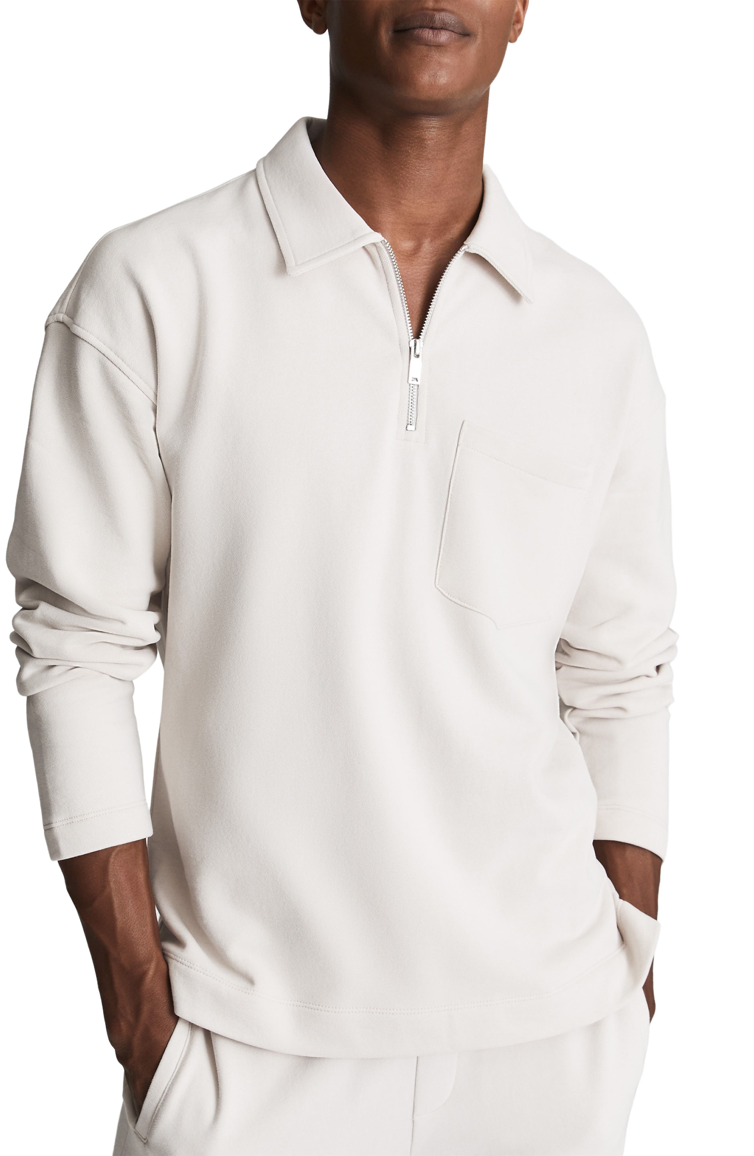 mens pullover button down shirt