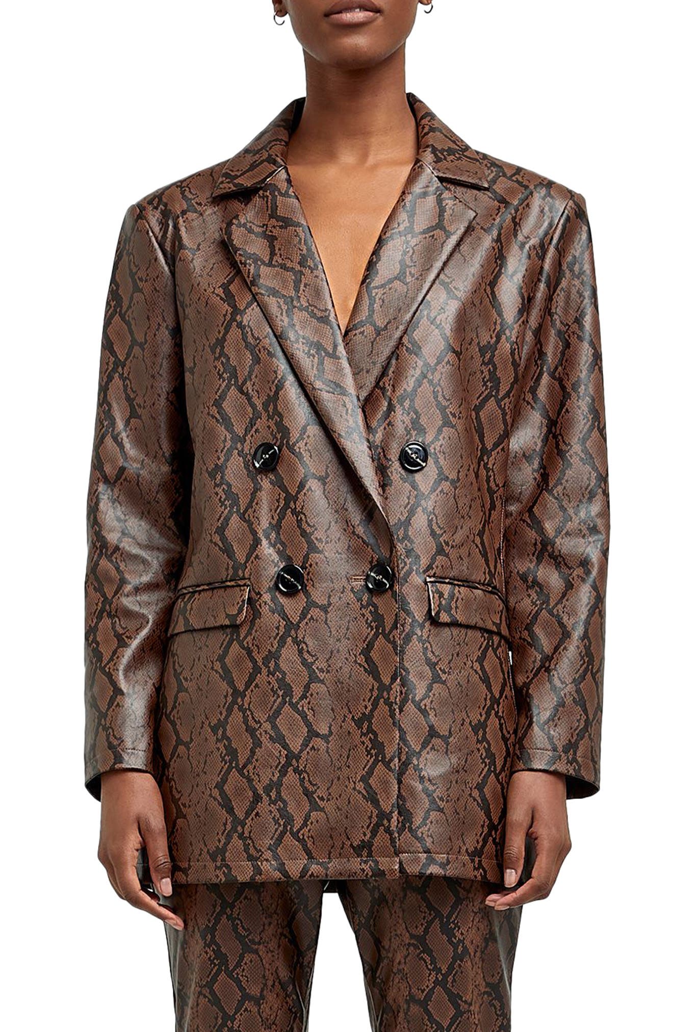 snake print jackets