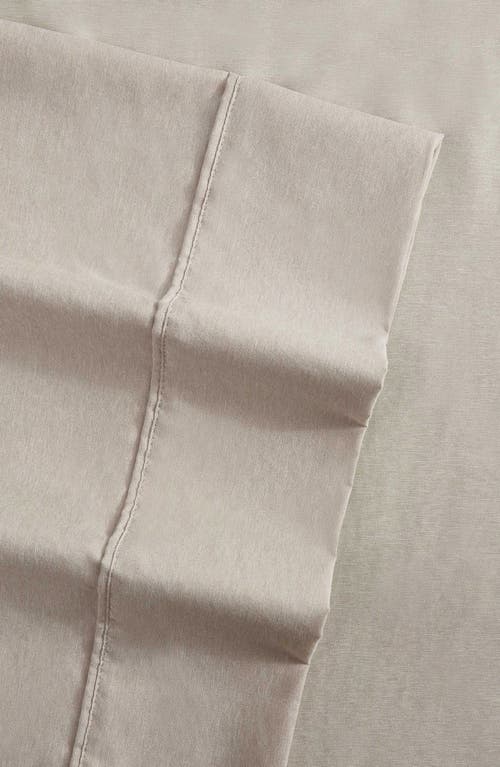 Kenneth Cole New York Solid Cationic Brushed Sheet Set In Light Beige