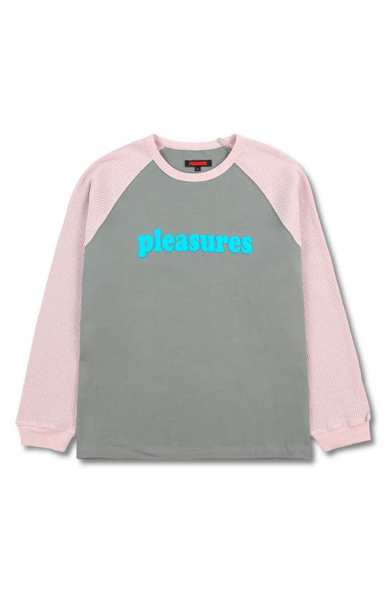 Shop Pleasures Intercourse Colorblock Cotton Graphic T-shirt In Grey
