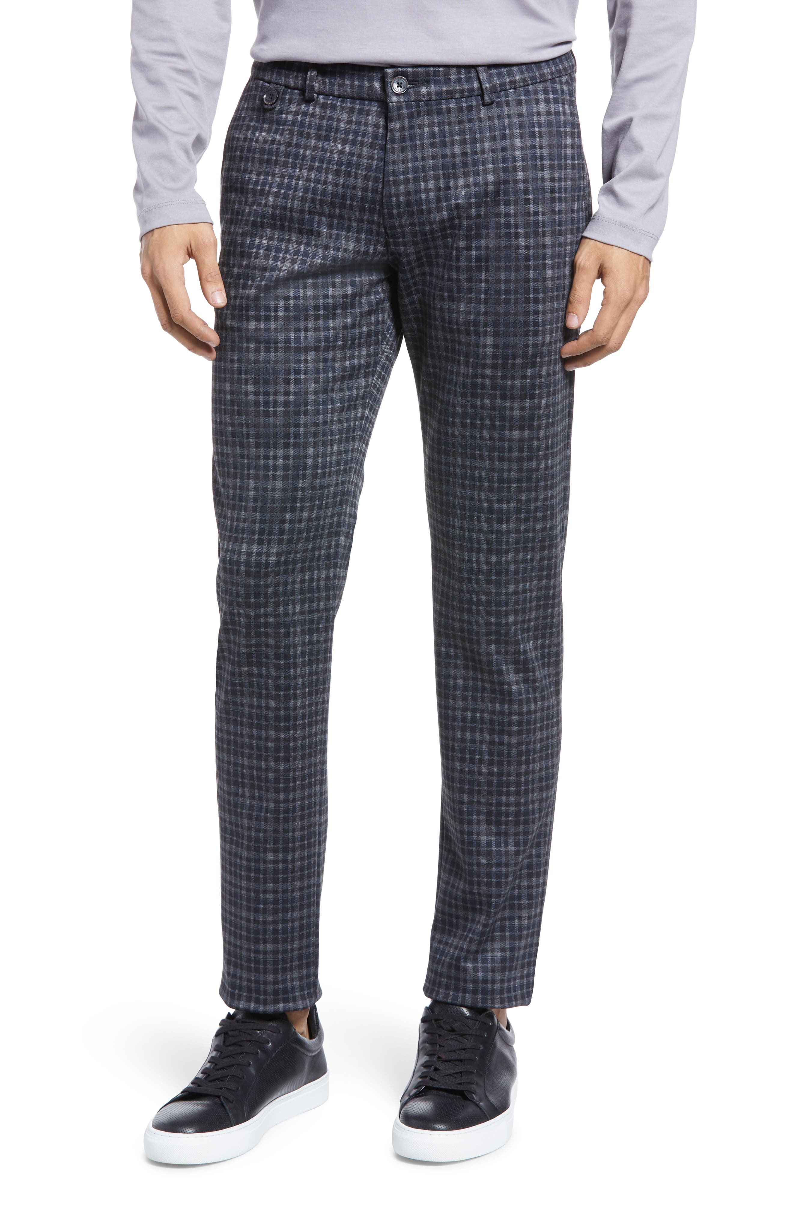 men's plaid wool pants