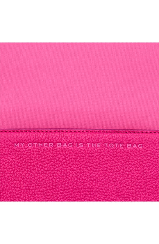 Shop Marc Jacobs The Mini Leather Crossbody Bag In Hot Pink
