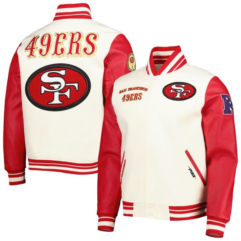 San Francisco 49ers Pro Standard Neutral Full-Zip Jacket - Cream