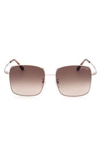 Tom Ford 59mm Square Sunglasses In Pink