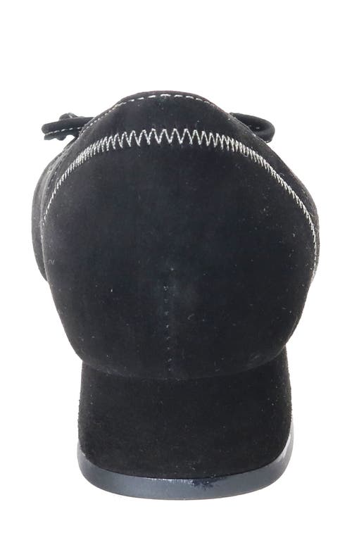David Tate Heritage Cap Toe Pump In Black Suede