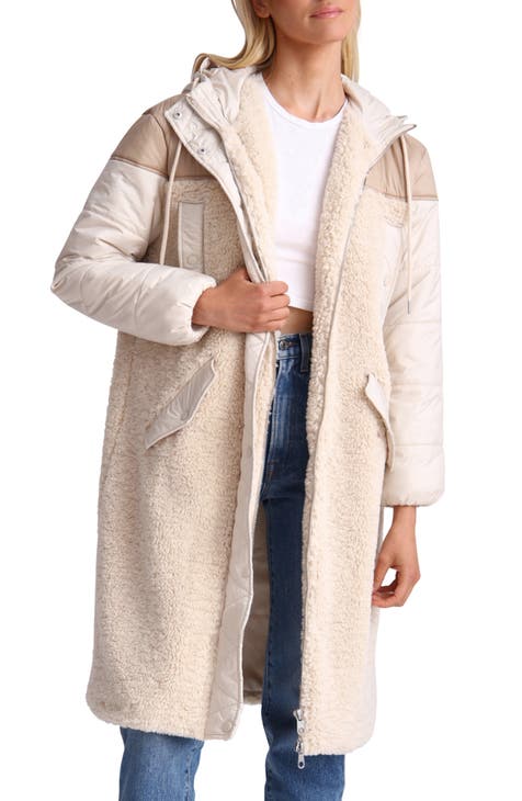 Women's Quilted Faux Fur Coats