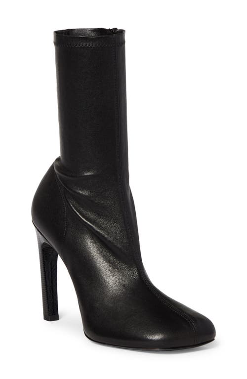 Angled Toe Bootie in Black