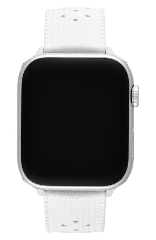 Zodiac Tropic Rubber Apple Watch® Watchband In White