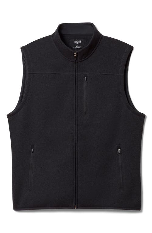 Shop Rhone Fleece Vest In Black