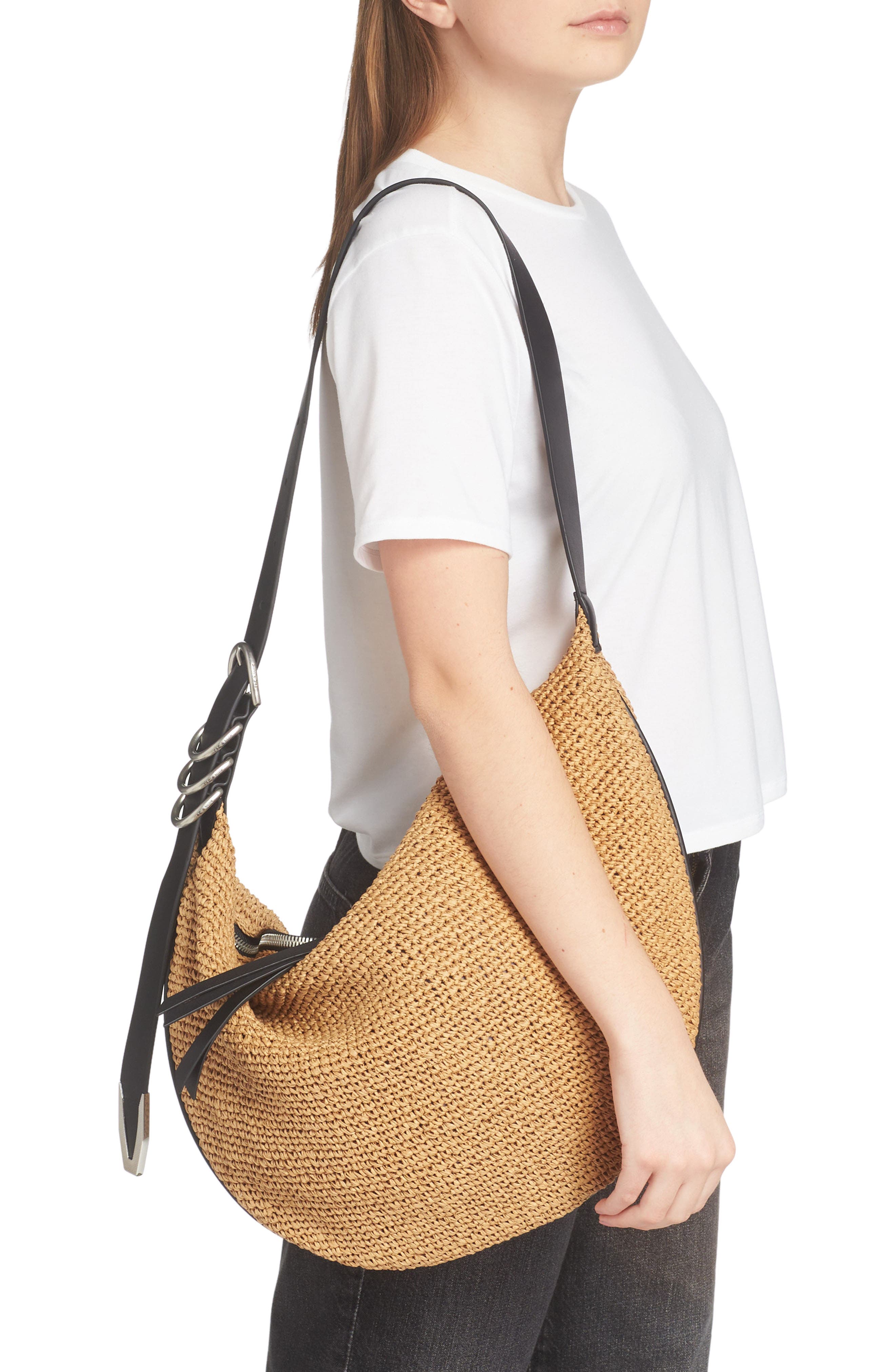 rag & bone Spire Straw Hobo Bag Nordstrom