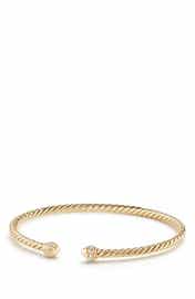 David Yurman Cable Collectibles Buckle Bracelet with Diamonds in 