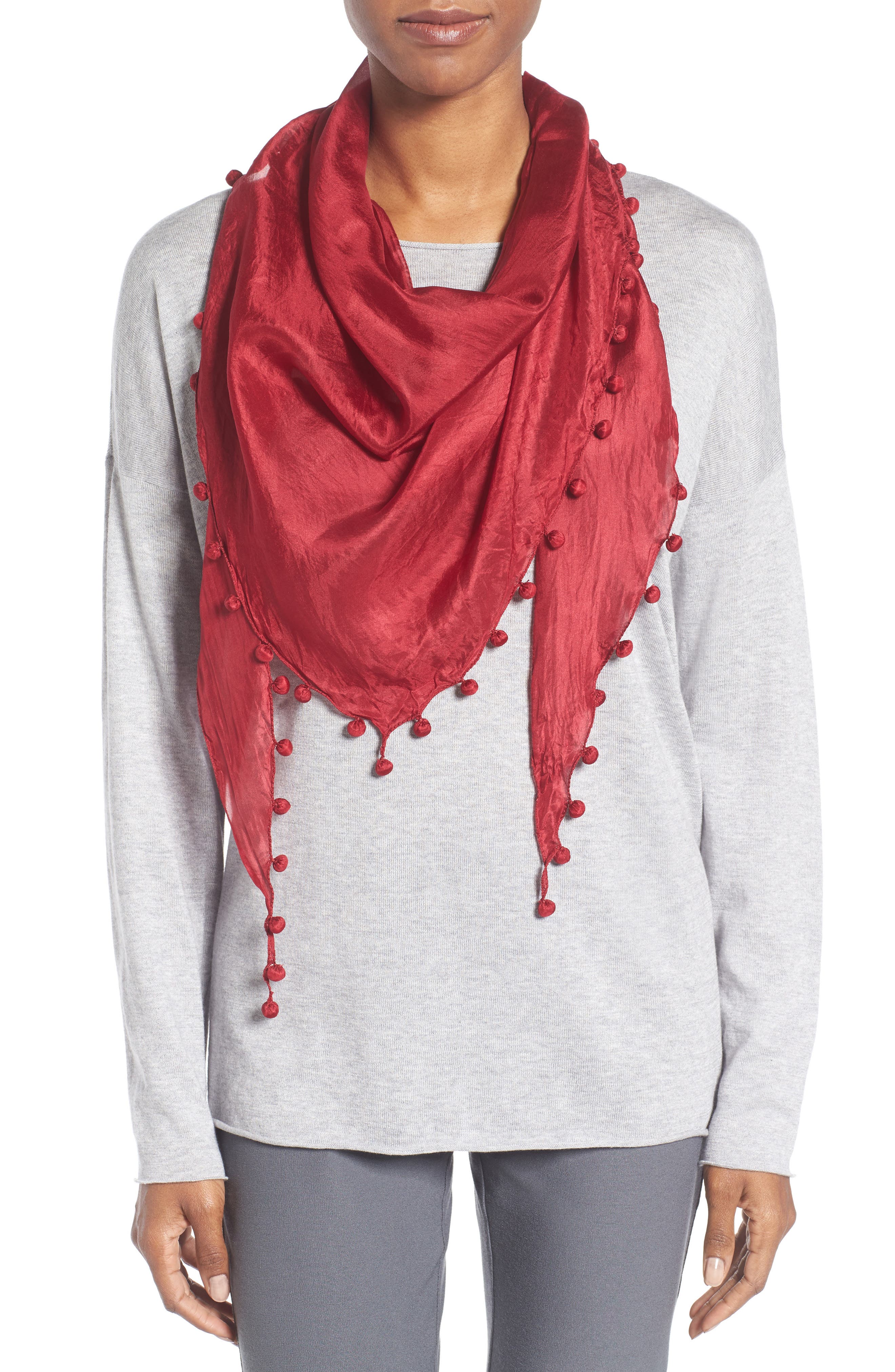 Eileen Fisher Silk Triangle Scarf Nordstrom