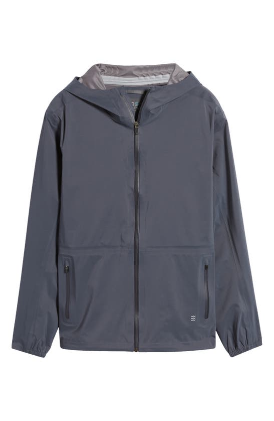 Shop Free Fly Cloudshield Waterproof Hooded Rain Jacket In Storm Cloud