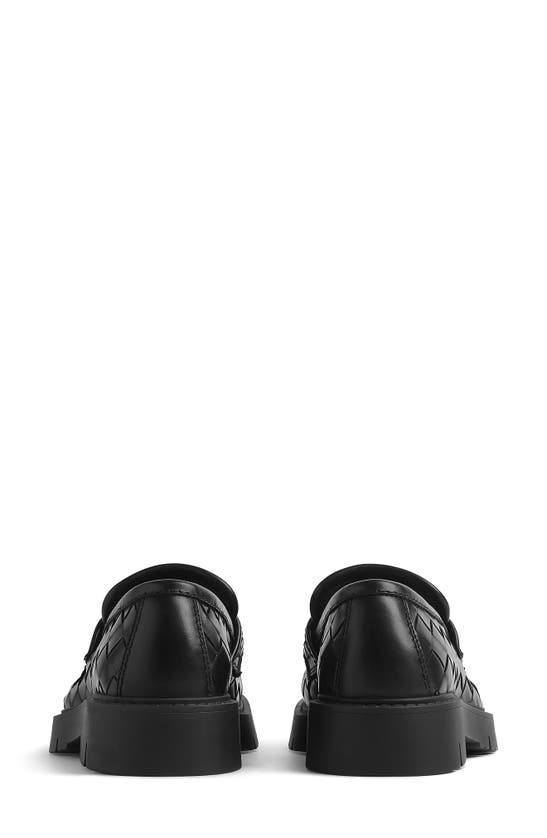 Bottega Veneta Haddock Intrecciato Leather Loafers In Black