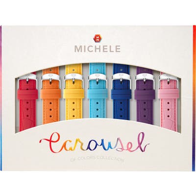 Michele Carousel 7-Pack 1m Silicone Watch Strap Gift Set