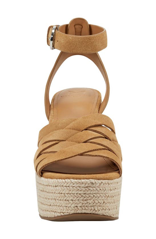 Shop Marc Fisher Ltd Oaten Platform Sandal In Medium Natural