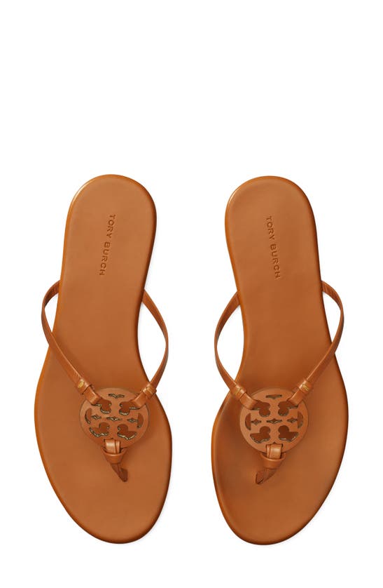 Tory Burch Miller Sandal, Leather, Extended Width In Tan | ModeSens