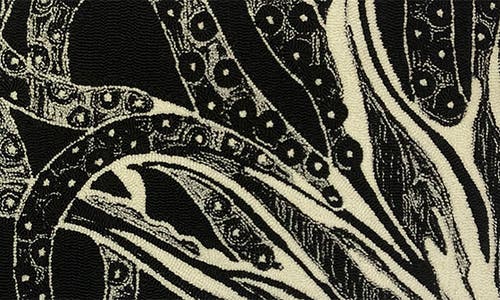 R16 Home Coral Outline Doormat In Black White