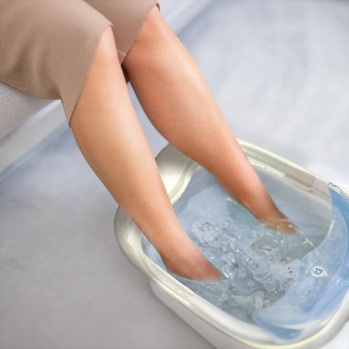Pursonic Foot Spa Massager With Tea Tree Oil Foot Salt Scrub In Blue